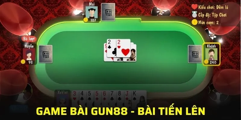 Tiến lên tại GUN88 có nhiều phòng chơi tha hồ để bạn lựa chọn